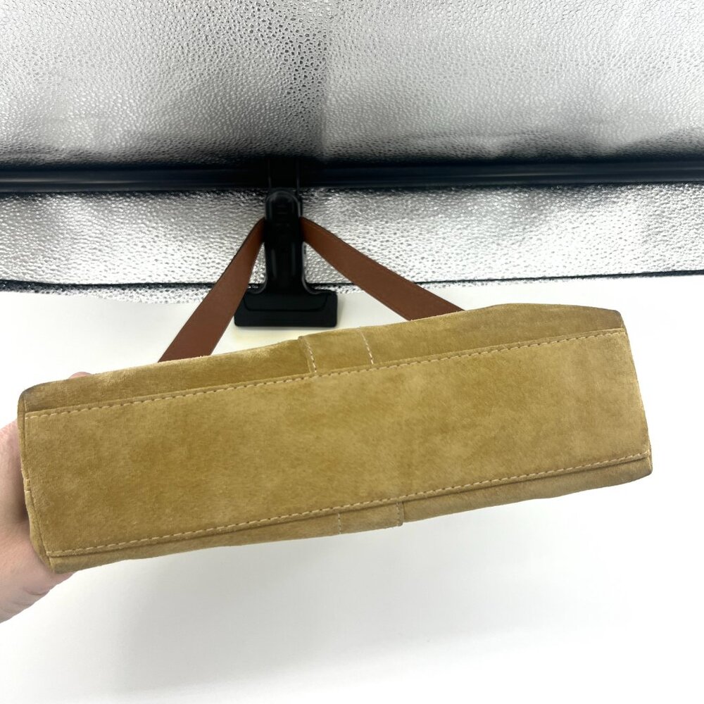 Vintage Y2K Coach Hamptons Suede Mini Bag in Tan 7470 - Picture 4 of 8